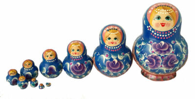 Matriochka Chebourashka – Poupées Russes Gigognes Peintes à La Main Par Selevanova – Russie