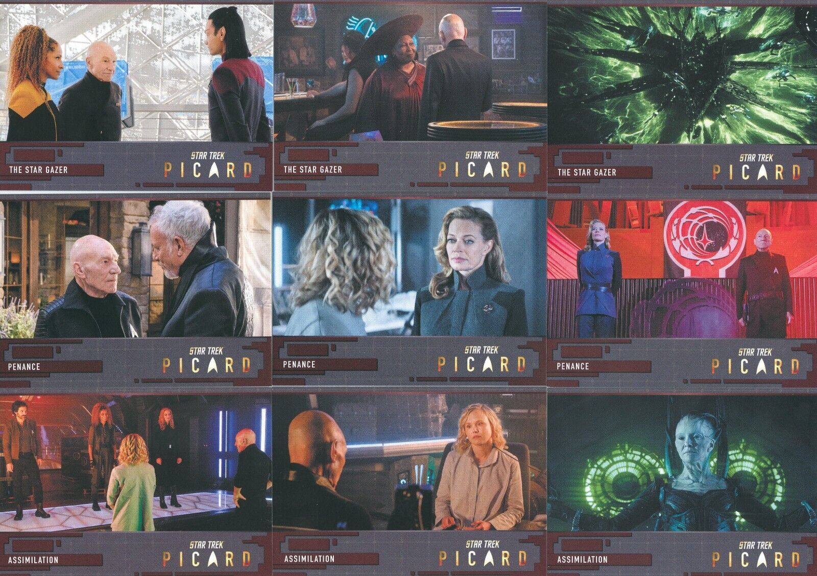 Star Trek Picard season 2&3 60 card base set plus 2 empty wrappers from the set