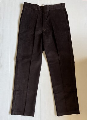 NWT Vintage Dickies 34x32 Men's Corduroy Pants Dark Brown