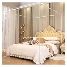 Premium Canopy Bed Frame - Queen Size 