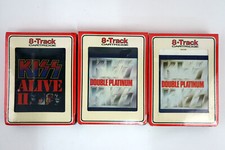 Lot of 3 - KISS - SEALED 8 Track Tapes - Alive II, Double Platinum Vols. 1 2
