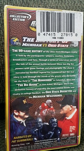 NEW SEALED Rivalries The History of Michigan vs Ohio State VHS 2003 Collectors - Picture 2 of 2
