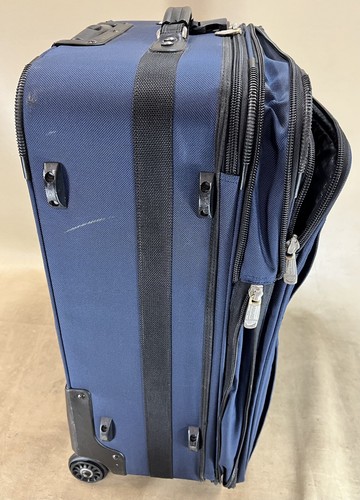 Kirkland Signature Blue 26” Upright Expandable Wheeled Large Trip Suitcase - Picture 7 of 12