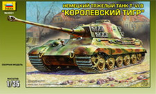 ZVEZDA 3601 King Tiger Henchel Turret 1/35 Scale - Tracked 48
