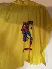 Marvel The Amazing Spiderman Chidren Kids Rain Poncho Vintage used