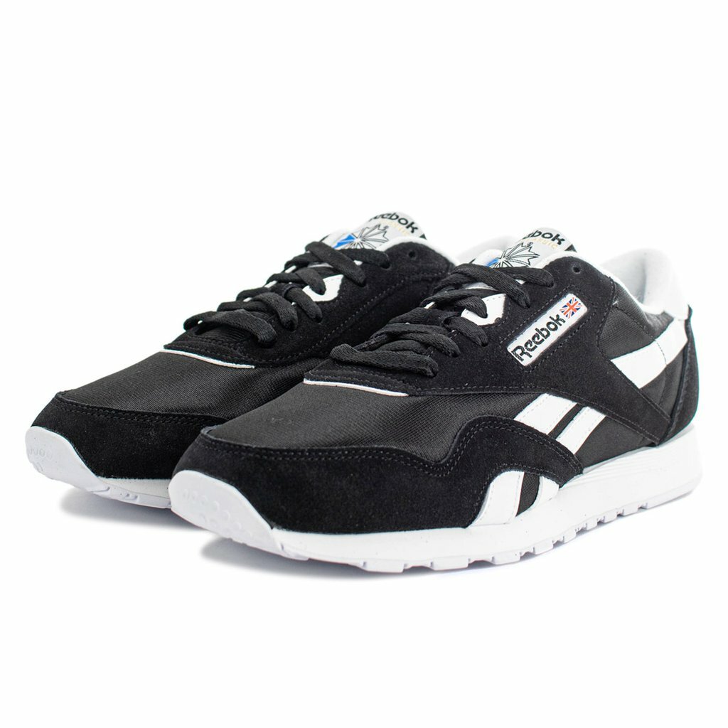 Reebok Classic Nylon Black/White Running Shoe FV1592 MENS SNEAKER