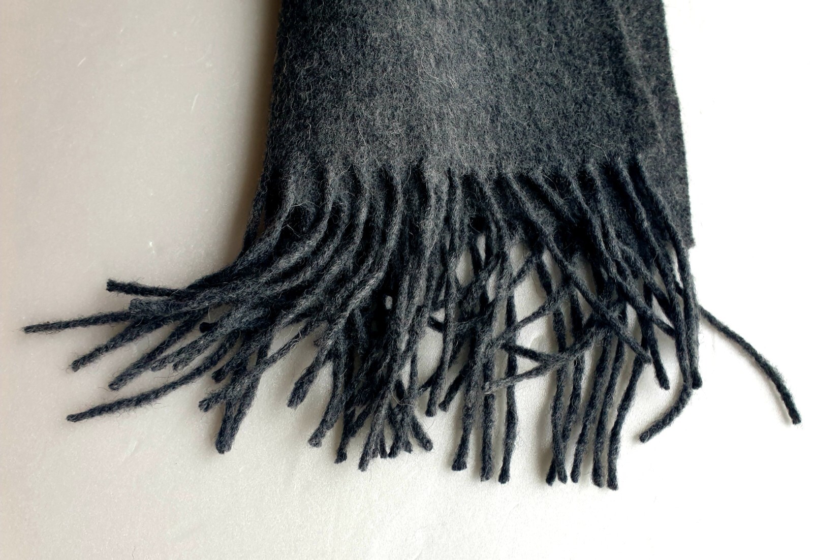 SAINT LAURENT YSL Homme Sciarpa MUFFLER Antracite in Morbida Lana