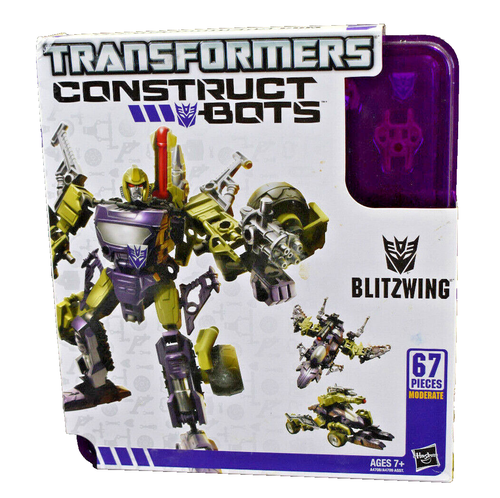 Transformers Blitzwing Construct-Bots Decepticon Tank Jet Build Hasbro New