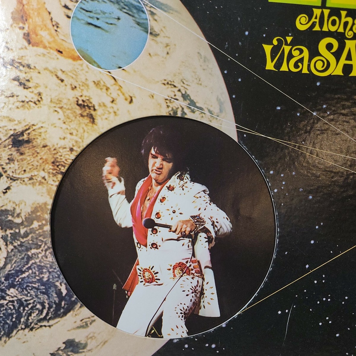 Elvis Presley Aloha from Hawaii UK(英)盤LP Elvis Presley's 'Aloha from Hawaii via Satellite' 50th