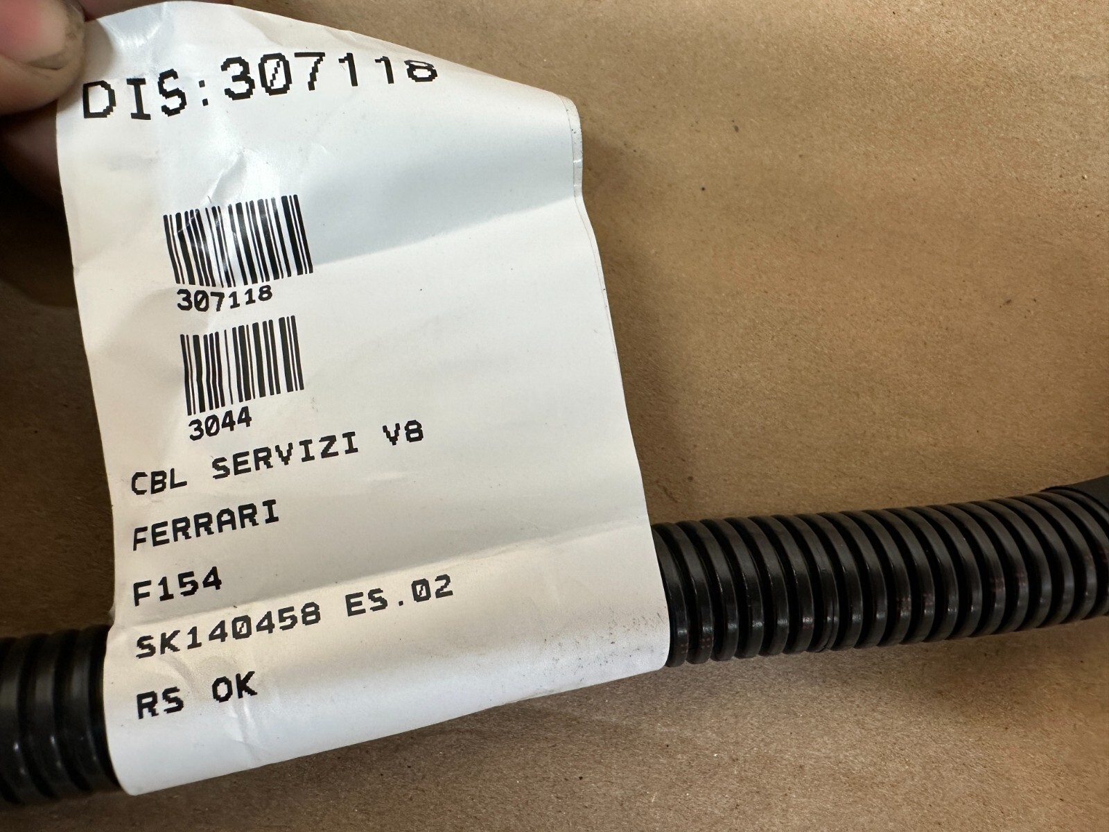 New Ferrari F154 MASERATI ALTERNATOR STARTER WIRING HARNESS OEM 000307118