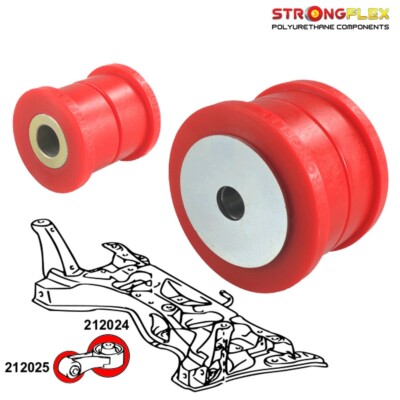 Busches Polyurethan Träger Getriebe Peugeot 108 14-21 Vorne Rot strongflex