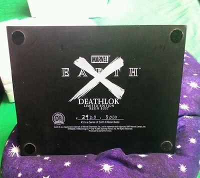 Statue buste en résine Marvel Earth X Deathlok en édition limitée dans