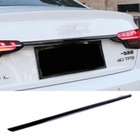 Black ABS For Audi A4 S4 2020-2024 Rear Trunk Lid Gate Cover Trim Accessories