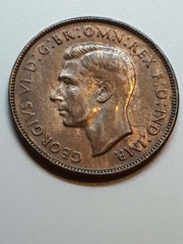 Australian 1943p PENNY CH UNC - Picture 2 of 2