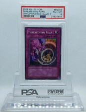 YUGIOH CHAMPION PACK CP07-EN003 THREATENING ROAR SUPER RARE PSA 8 NM #28626449