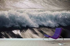3D Seascape Wave Wallpaper Wall Mural Removable Self-adhesive Sticker7845