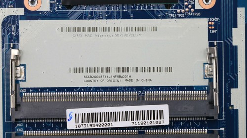 00HT660 For Lenovo Thinkpad E450 AIVE1 I7-5500U R7 2GB Laptop Motherboard - Picture 3 of 4