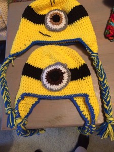 crochet minion hat