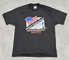 Vtg Hanes 50/50 XL Black T Shirt Made In USA Single Stitch Vietnam Veterans Tee