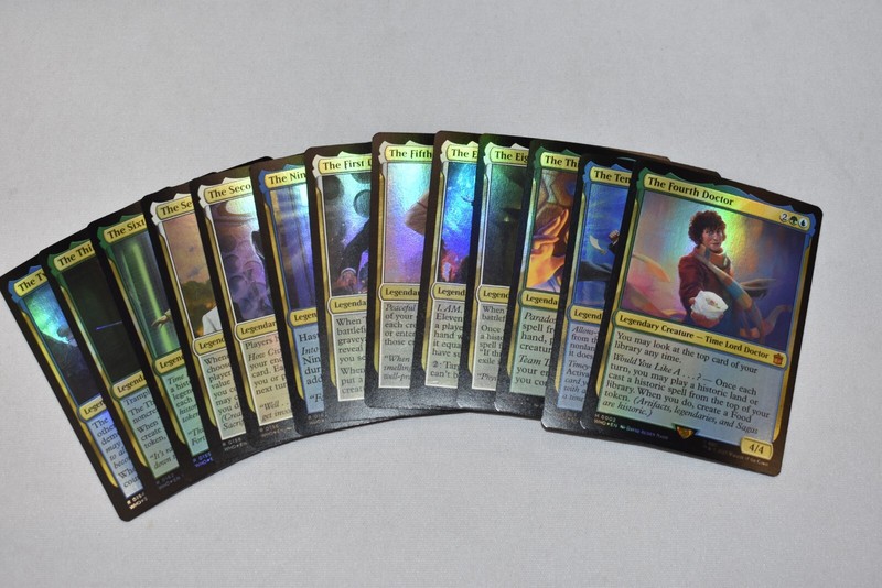 Magic The Gathering Doctor Who Lot: Complete Foil Doctor Set! All 13 Doctors