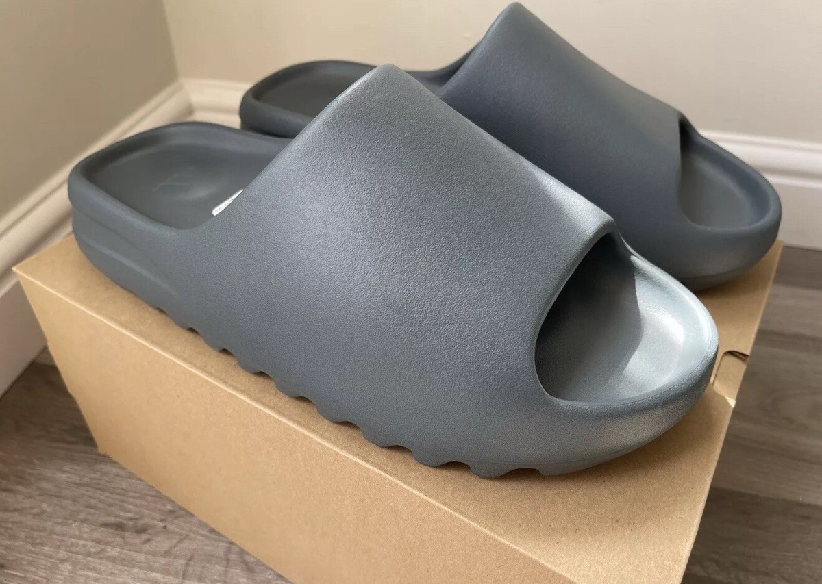 Adidas Yeezy Slide Slate Grey UK 14 US 14 Dark Black Grey