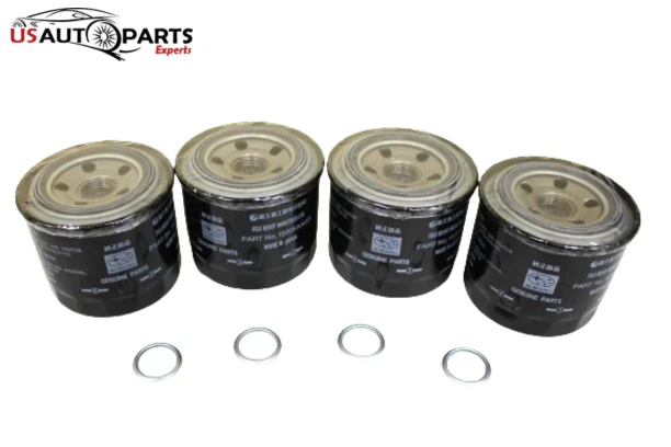 Paquete de 4 - Filtro de aceite de motor genuino Subaru y junta de aplastamiento todos 6 cilindros 85-21 Foto 3 de 4