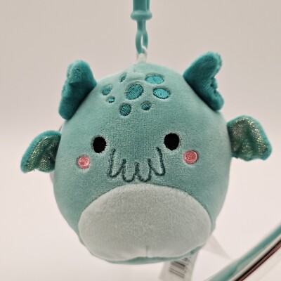 Squishmallows 3.5 Inch Clip Keyring Theotto The Teal Cthulhu