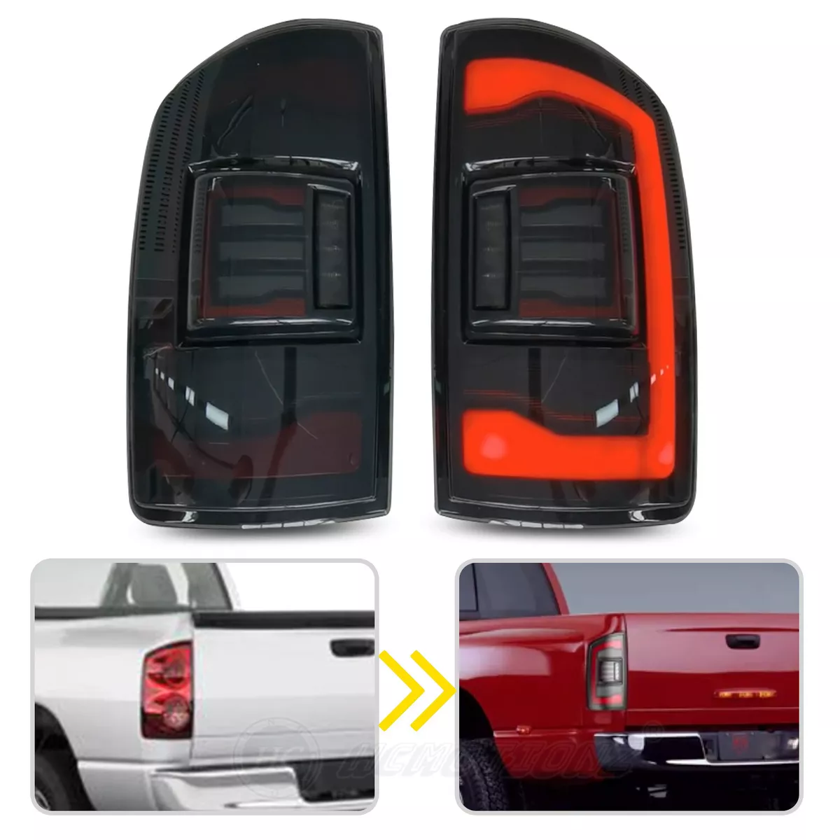 LED Tail Lights For 2002-2006 Dodge Ram 1500 2003-2006 Ram 2500