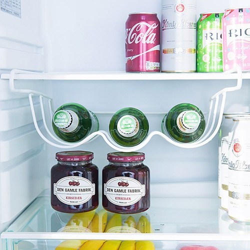 Refrigerator Kitchen Storage Rack Cabinet Hanging Shelf Can Beer Bottle Holder - Picture 6 of 7