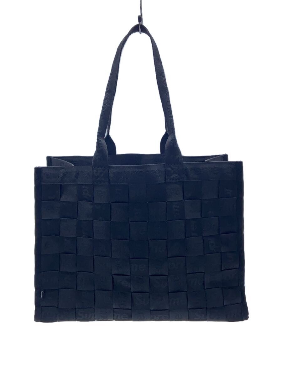 Supreme woven tote 青 トートバッグ