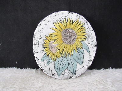 Shapes of Clay Sunflower Wall Hanging by Stan Ash of Mt. St Helens Plaque NWT
