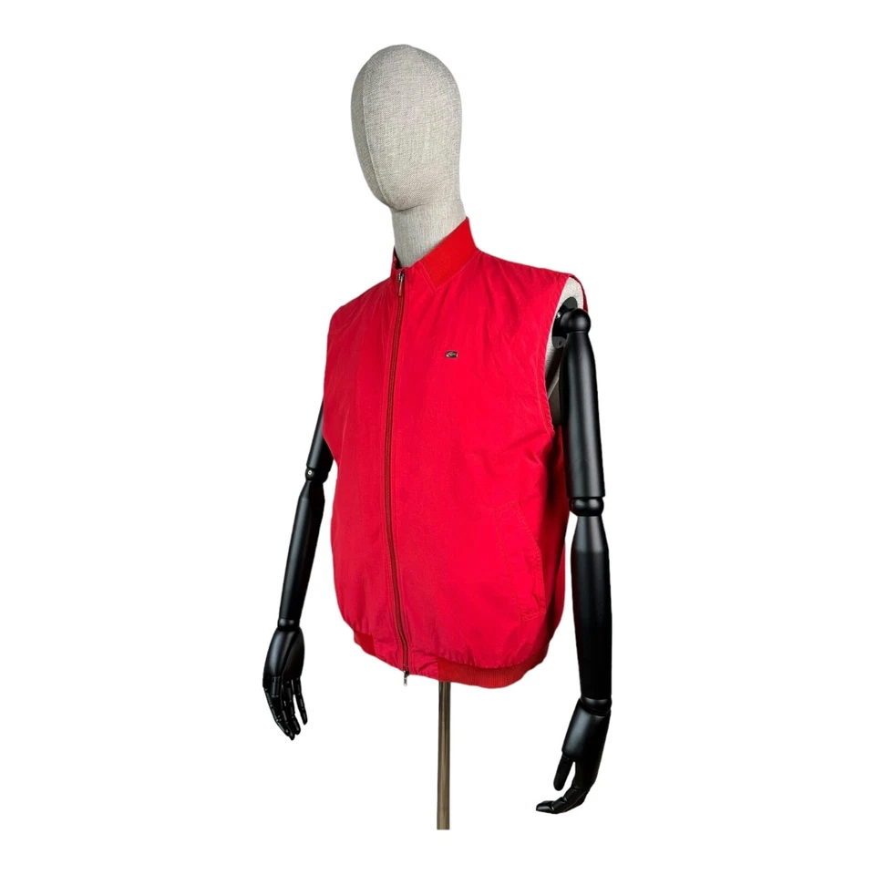 Chaqueta chaleco vintage con logotipo de metal LACOSTE Foto 2 de 4