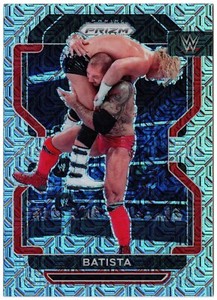 2022 Panini Prizm WWE Wrestling Vertical Mojo Prizms Parallel BATISTA #196 #8/25