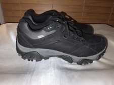 Men’s Merrell Moab Adventure Black Lace Up Boots Hiking Outdoor Shoes Size 9.5