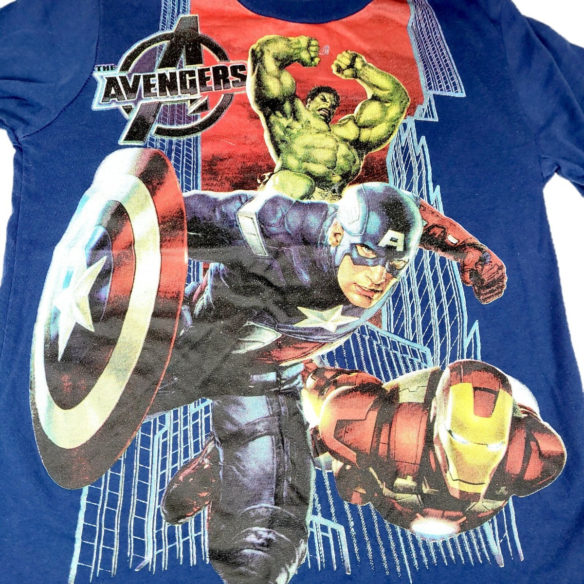 Marvel Comics Camiseta Capitan America Hombre Avengers Thor Hulk