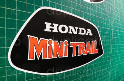 1972 - 76' Mini Trail Z50 Orange 2pc tank decal stickers graphic Adhesives 1972 - 76' Mini Trail Z50 Orange 2pc tank decal stickers graphic Adhesives