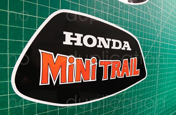 1972 - 76' Mini Trail Z50 Orange 2pc tank decal stickers graphic Adhesives - Image 2 of 2