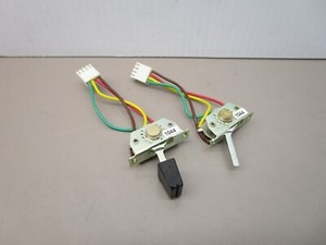 5 Interrupteurs à Glissière Micro 10P 2P4T - Montage Panneau, Verrouillage, Noir/argent, Neuf