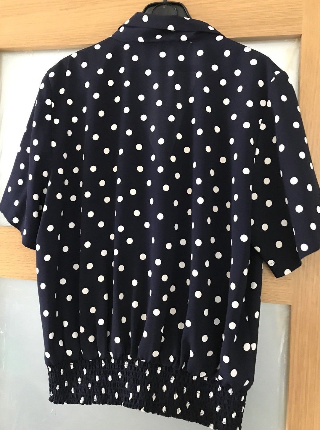 ViINTAGE SHIRT, BLOUSE, TOP,  SPOT PRINT, SWING/ROCKABILLY, Vintage Size 14 5