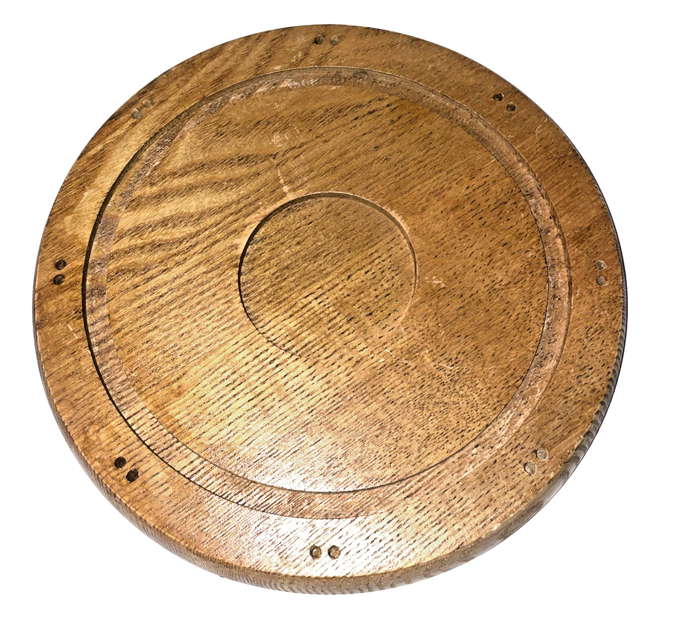 Mid Century Porcelain Enamel Fondue Set Mushrooms Blue and Green SEE Description