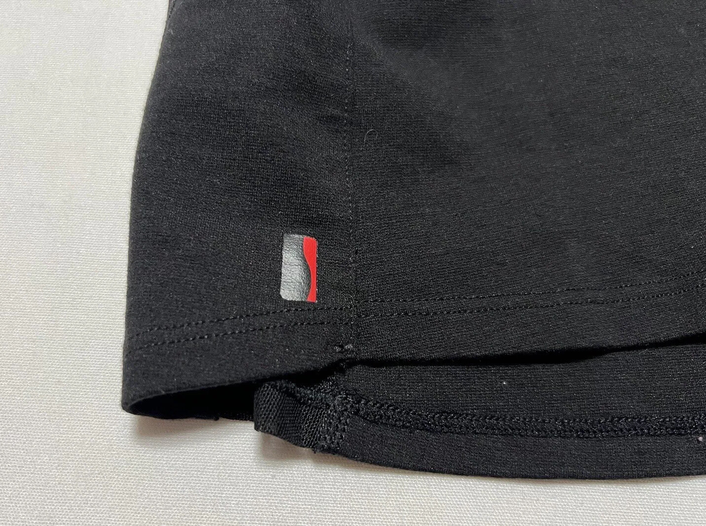 Spanx Wrap Skirt Bathing Suit Cover Up Sheer Stripe Black Size Small