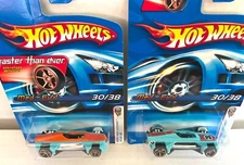 Hot Wheels MED-EVIL Variation Lot! 2006 #030 Faster Than Ever FTE - GULF Colors