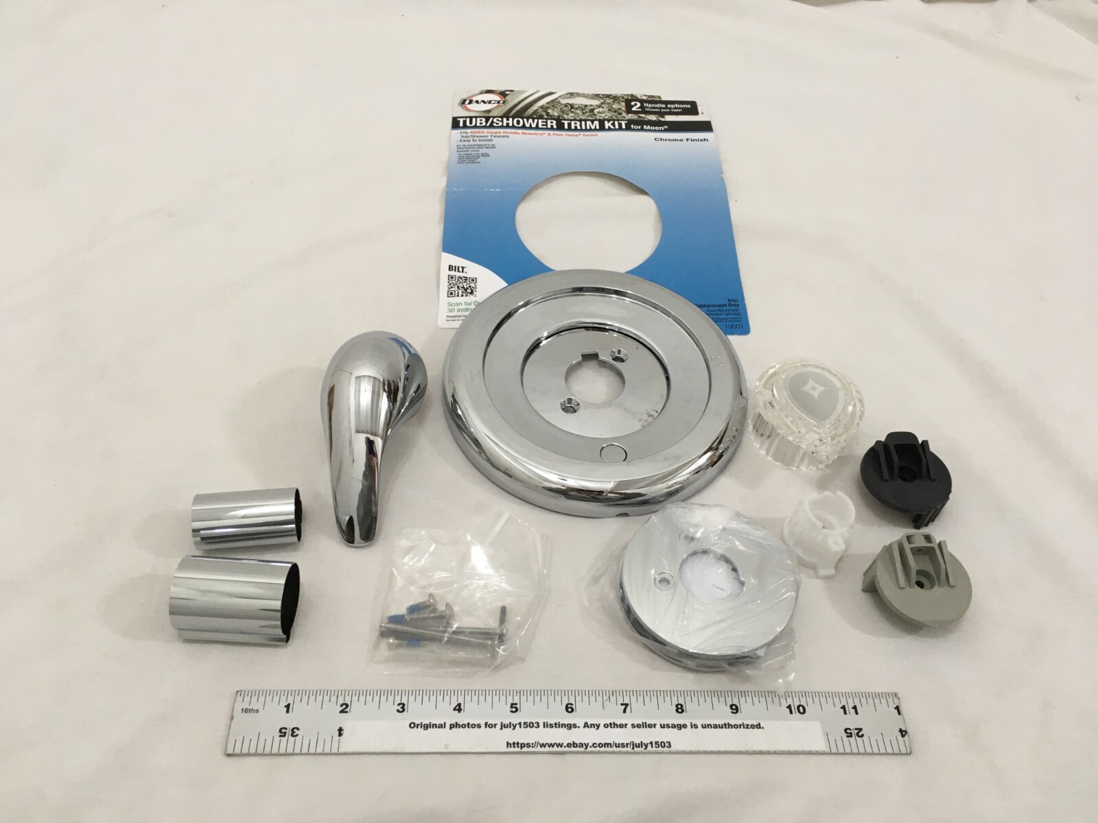 (1) Danco Tub/Shower Trim Kit Moen Moentrol & PosiTemp CHROME 10001