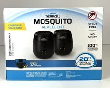 Thermacell Mosquito Repellent Rechargeable Repeller 12 Hour Refills 2-Pack NEW