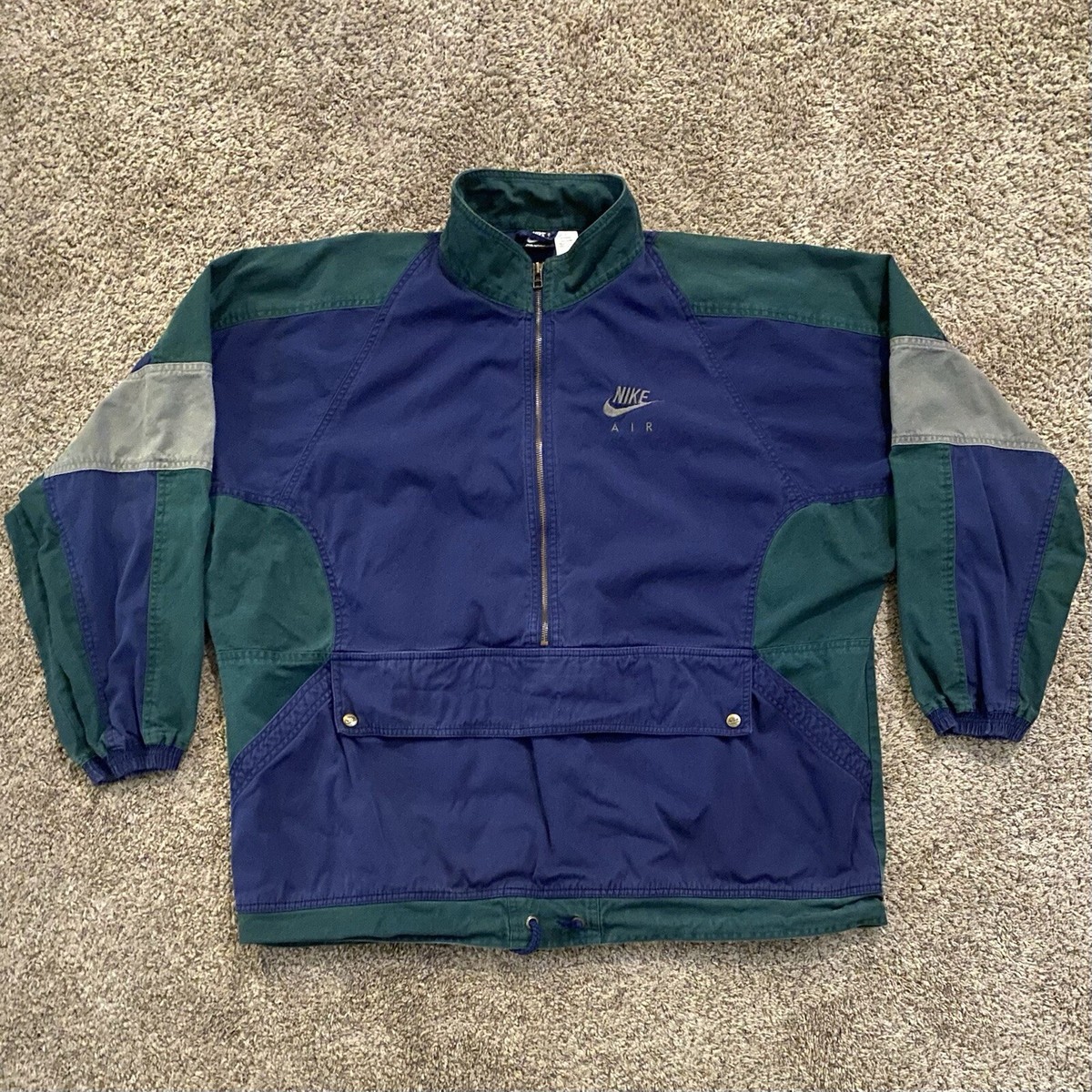 ジャケット・アウター OLD NIKE ANORAK HARF ZIP JACKET Nike Sportswear Half Zip Hooded Anorak Jacket 832156-010 Men