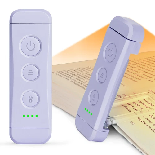 Glocusent USB Rechargeable Book Light for Reading in Bed Portable Clip-on LED...