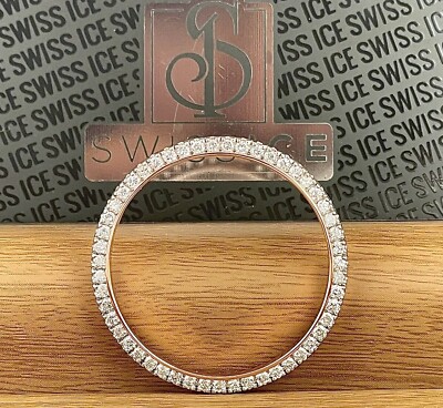 1.50 Karat Zacken Diamant Lünette Rose Vergoldet Für 36mm Datejust Tag-Datum