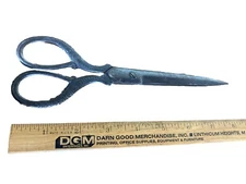 Vintage 8” EVERSHARP Forged Steel Scissors/Shears with Scrolled Handles U.S.A.