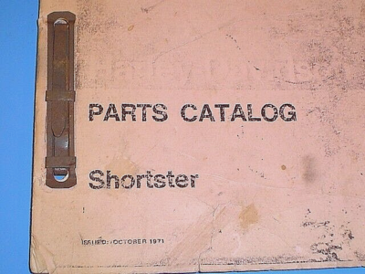 1972 HARLEY-DAVIDSON SHORTSTER PARTS CATALOG MODEL MC-65