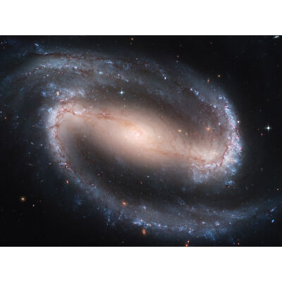 Hubble Weltraumteleskop vergitterte Spiralgalaxie NGC 1300 Wandbild Poster Druck Riese
